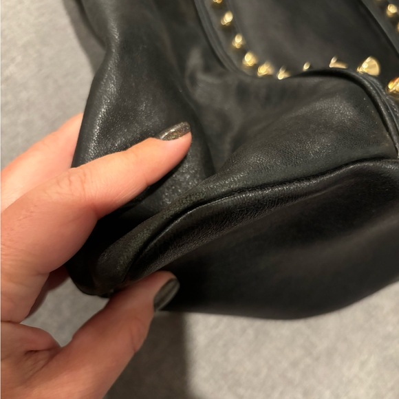 Tory Burch black leather Studded Bag in EUC. - Picture 5 of 10